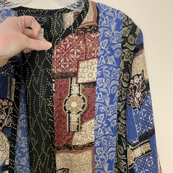 Koos Of Course Womens S Cardigan Open Front Kimomo Boho Art Asian Robe Cover Up - Picture 7 of 13